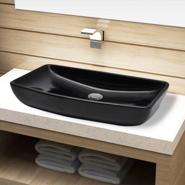 Lavandino Da Bagno In Ceramica Nera Rettangolare Leroy Merlin lavandino-da-bagno-in-ceramica-nera-rettangolare-leroy-merlin