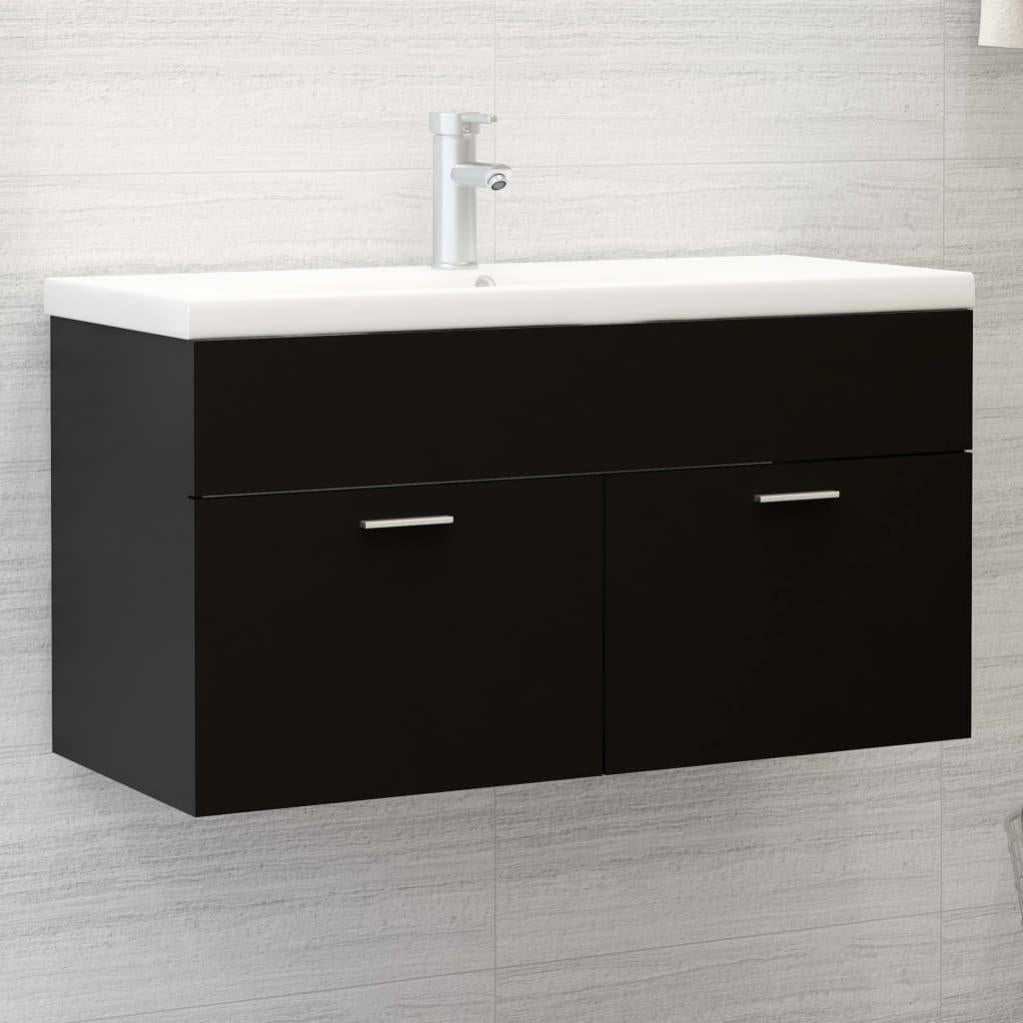 Mobile Sottolavabo Bagno TREISL 63x30x54 Cm Bianco - Armadio In Multistrato Con 3 Cassetti E Antiribaltamento