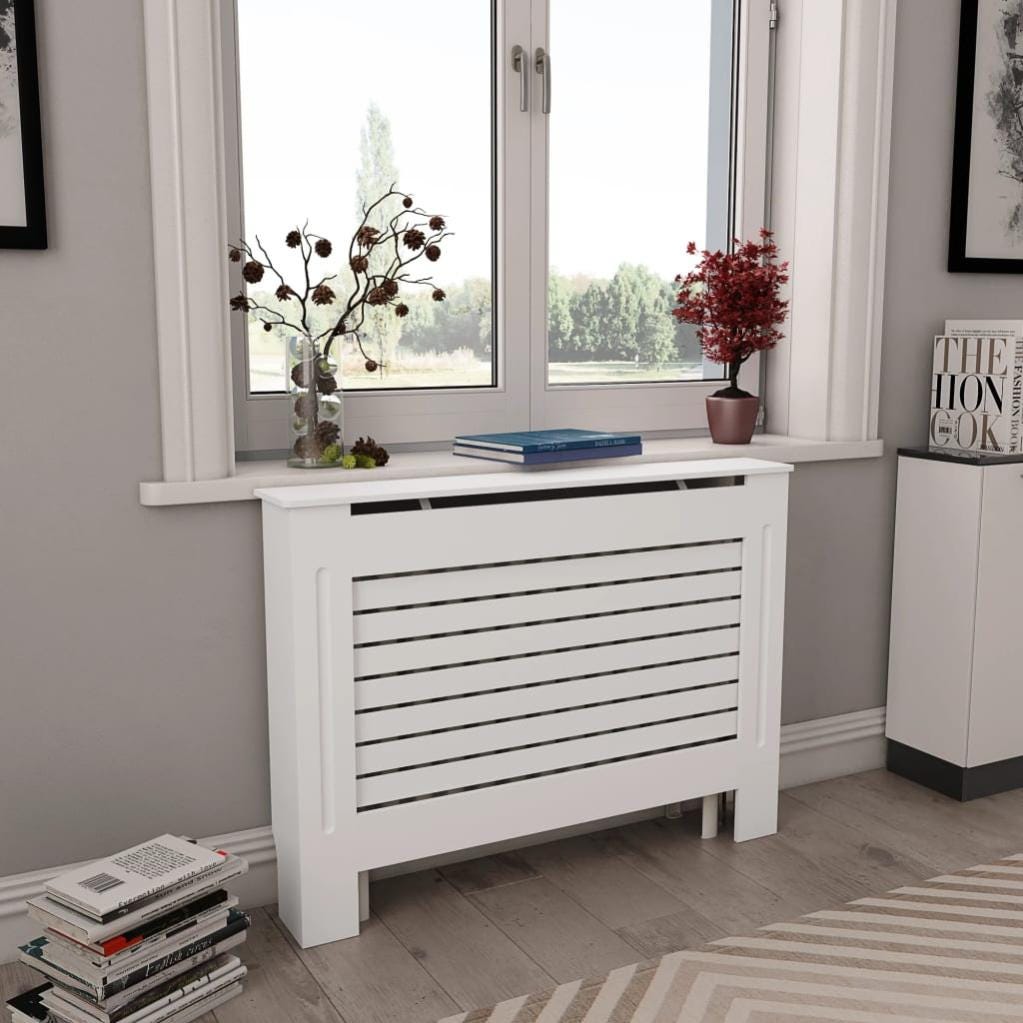 Coperte Per Radiatori Maison Exclusive - Coperture per Radiatori 2 pz Bianche 112x19x81,5 cm ...