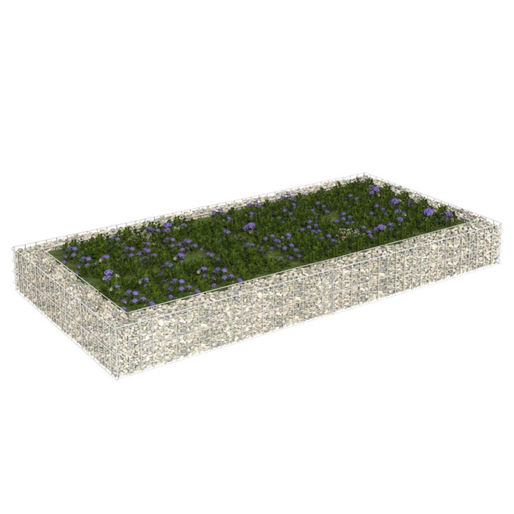 Gabbione Con Letto Rialzato VidaXL - Acciaio Zincato 270x50x50 Cm Per Giardino - Foto 11