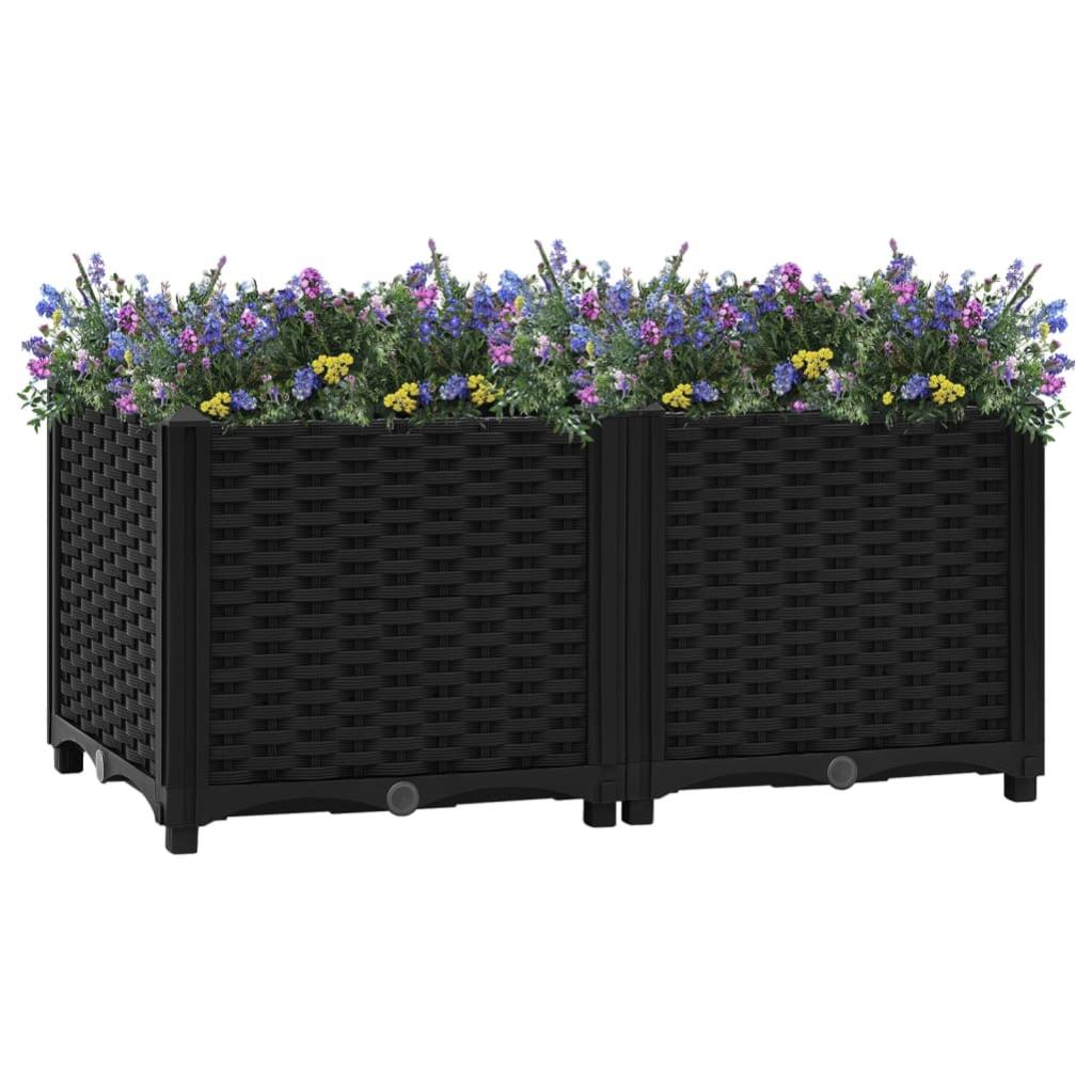 Fioriera Rialzata 120x40x23 cm in Polipropilene 316513