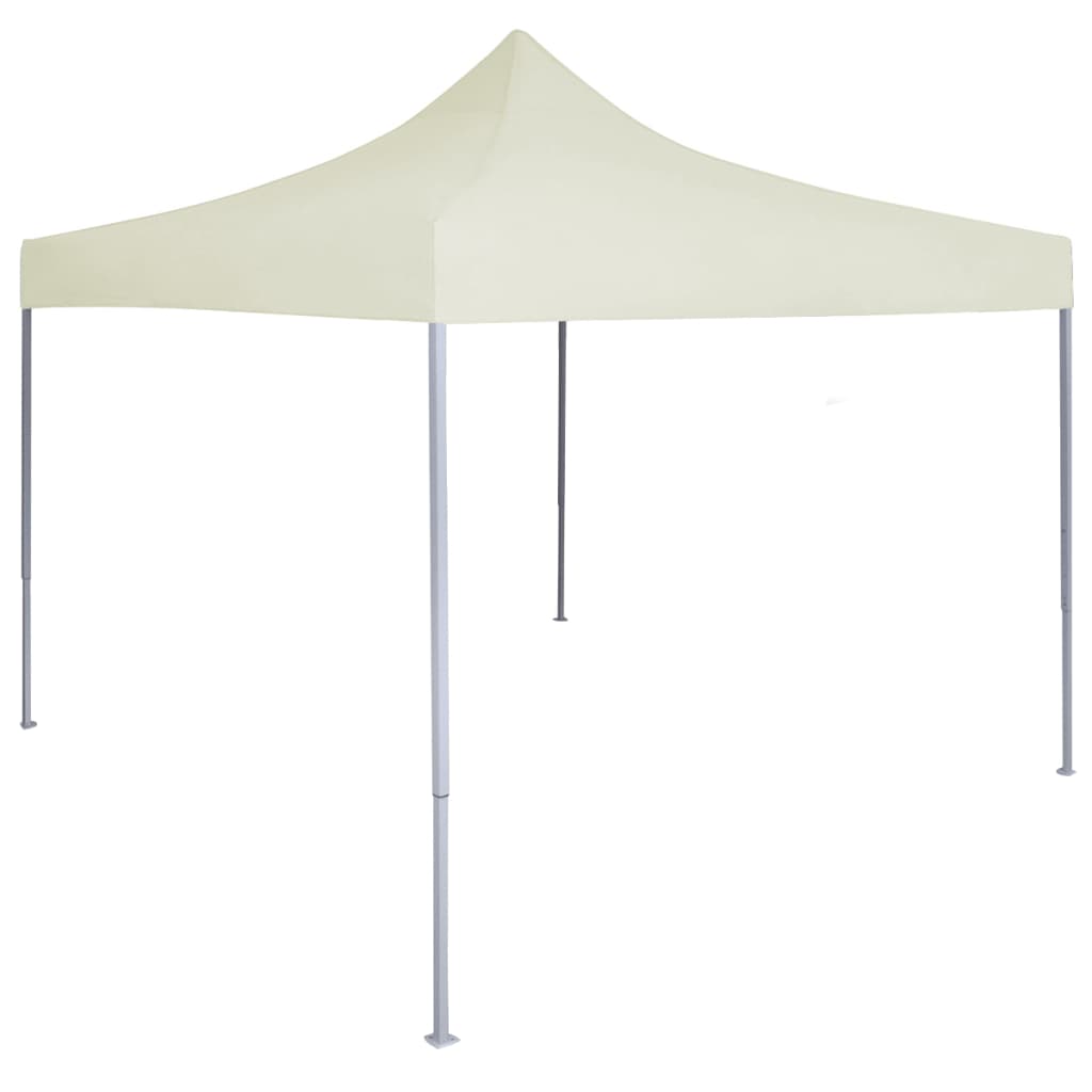 Gazebo Richiudibile 2x2 Pieghevole in Metallo Telo Beige