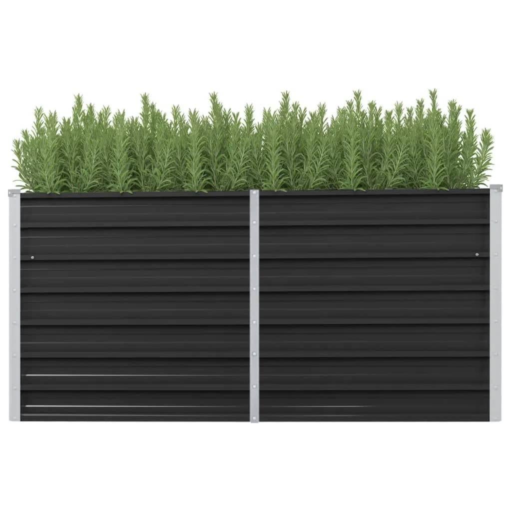 COSTWAY Letto da Giardino Rialzato con Fori di Drenaggio, Fioriera in Legno per Piante Rampicanti Viti, Fioriera da Esterno ed Interno per Giardino e Balcone, 90 x 44,5 x 180,5 cm