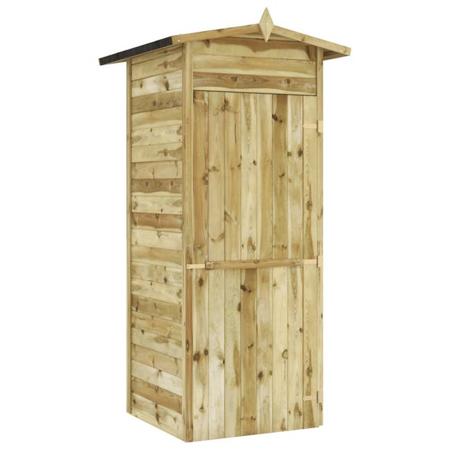 Maison Exclusive Armario almacenaje de jardín PP apariencia madera 65x45x88  cm