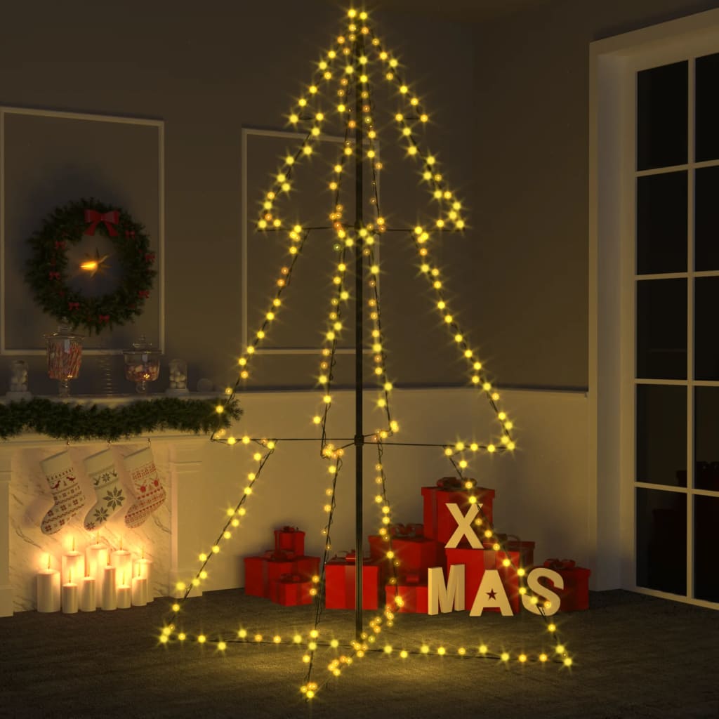 Maison Exclusive - Arbre de Noël cône 240 LED d'intérieur/d'extérieur  118x180 cm
