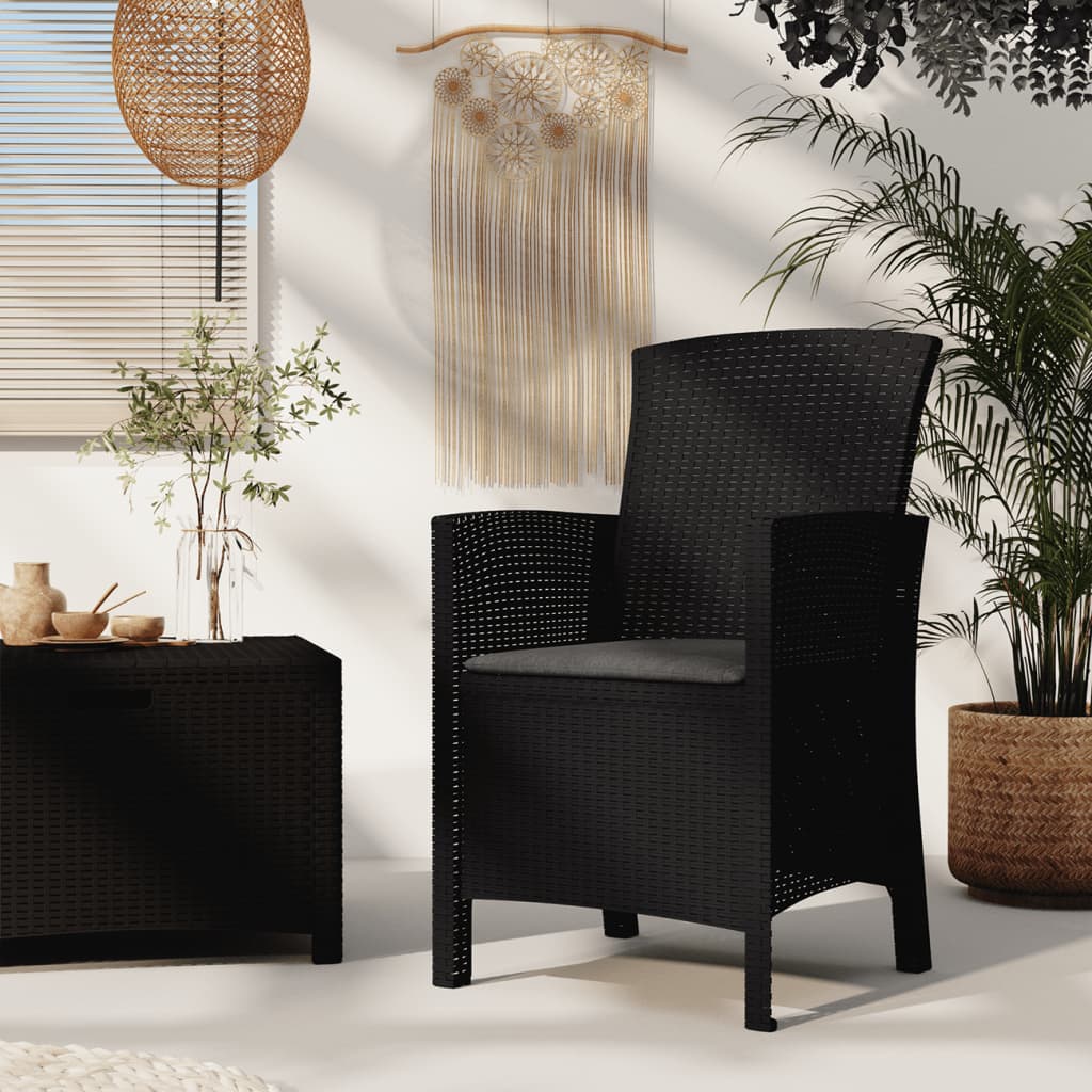 Maison Exclusive - Sedia da Giardino con Cuscino in Rattan PP