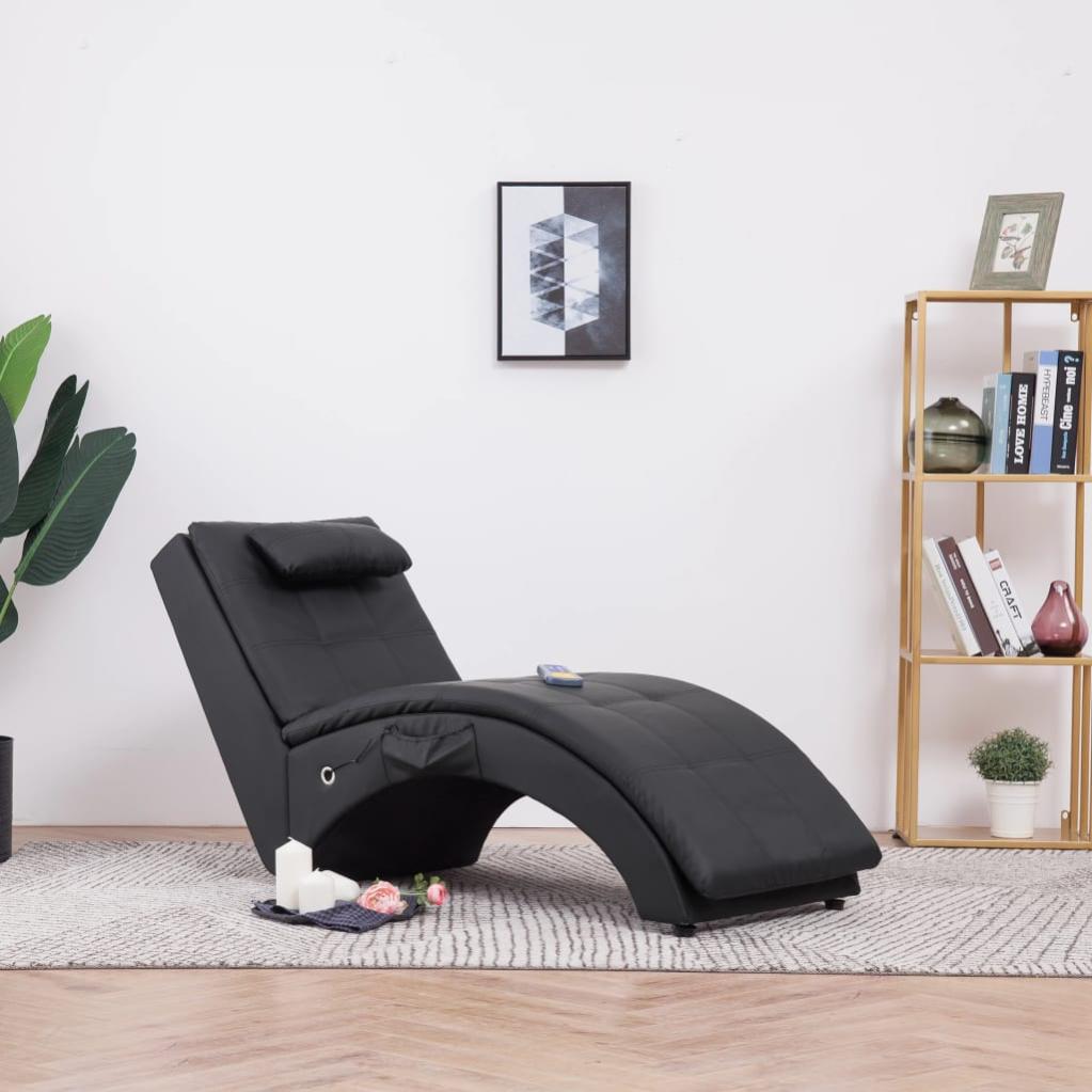 Sedia Massaggiante Cuscino Schienale Di Ricambio Per Poltrona Massaggiatrice Human Touch HT-5270 - Pelle Nera, Nuovo Originale (OEM) Poltrona Alzapersona Elettrica
