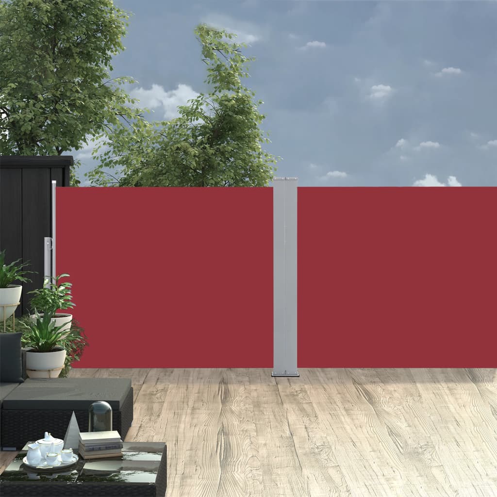 Maison Exclusive Toldo lateral retráctil rojo 100x600 cm