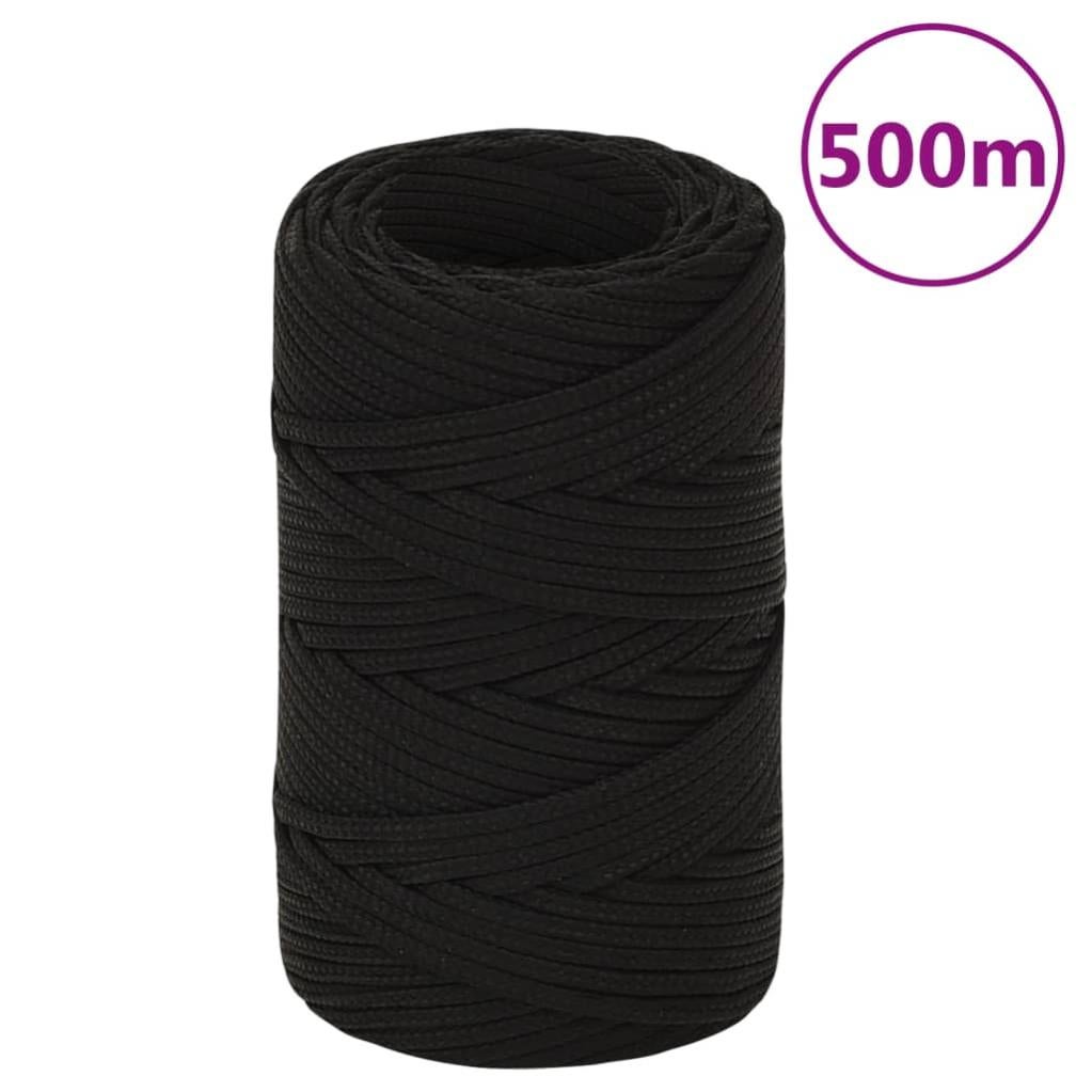 maison-exclusive-corda-da-lavoro-nera-2-mm-500-m-in-poliestere