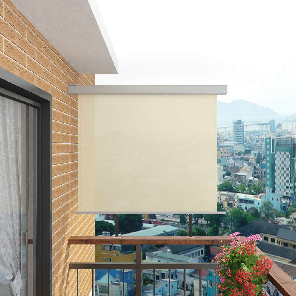 Maison Exclusive Toldo lateral plegable de balcón color terracota