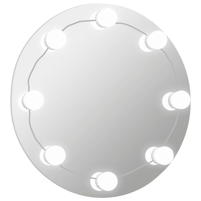 Maison Exclusive - Specchio da Parete Rotondo con Luci LED in Vetro