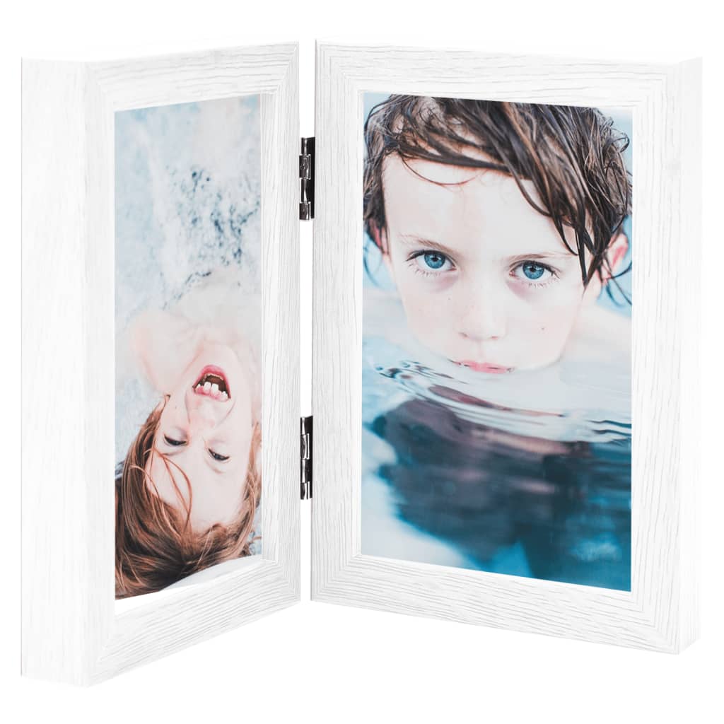 Maison Exclusive - Cornici Portafoto a Libro Bianche 2x(21x29,7 cm)