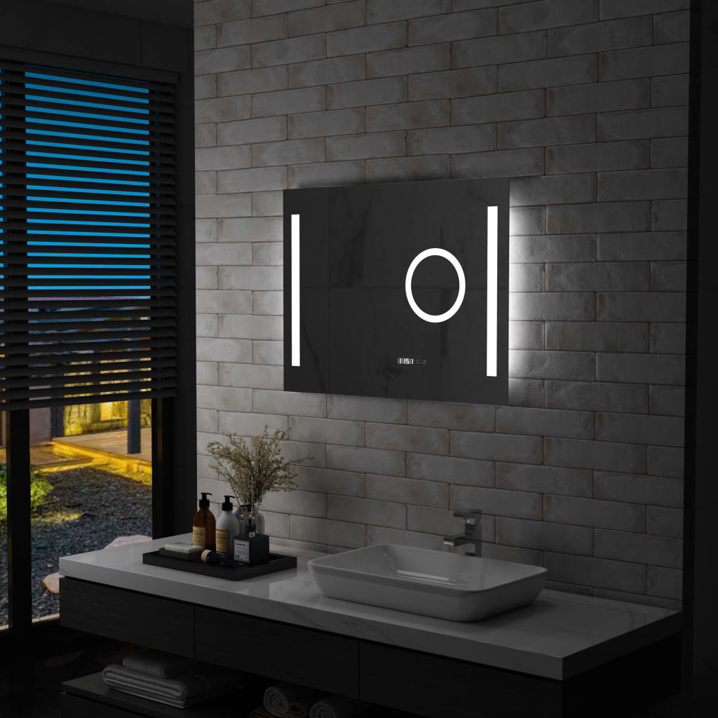 Specchio Bagno Retroilluminato con striscia led 80x60 Cm