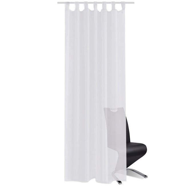 Maison Exclusive - Tende Trasparenti di Voile Bianco 140 x 245 cm