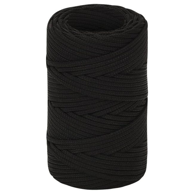 corde cordage kevlar 2mm 100m noir tressée acheter