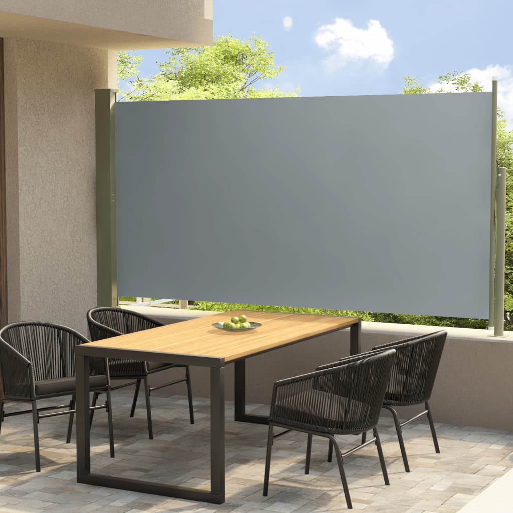 Tenda Laterale Retrattile per Patio 170x300 cm Marrone