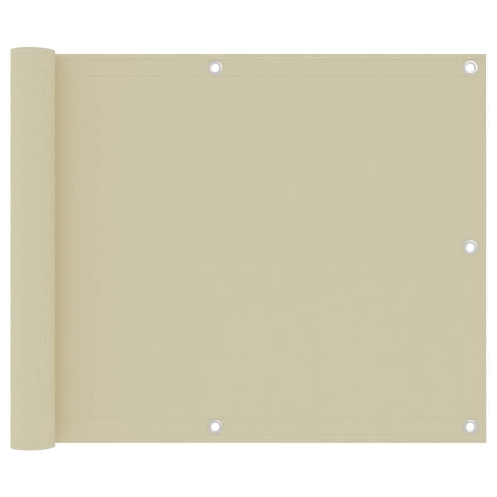 Paravento Da Balcone 75x400 Cm - Tessuto Oxford Impermeabile, Per Privacy E Sole, Con Occhielli E Corda - Foto 8