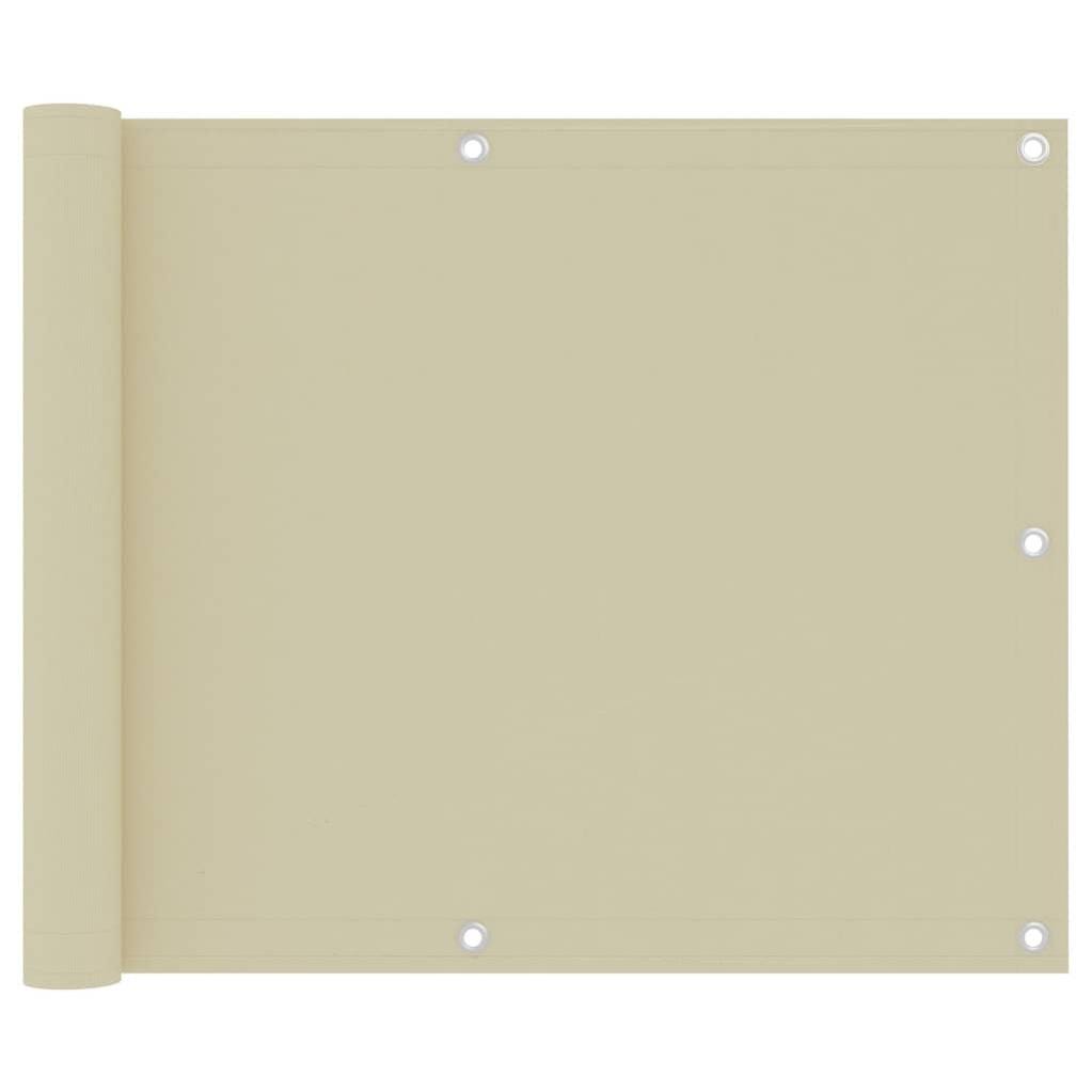 Paravento Da Balcone 75x400 Cm - Tessuto Oxford Impermeabile, Per Privacy E Sole, Con Occhielli E Corda - Foto 8