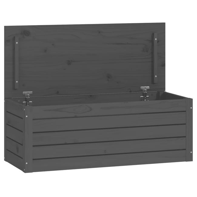 Baúl de almacenaje con ruedas ALTA madera maciza 73x39,5x44 cm