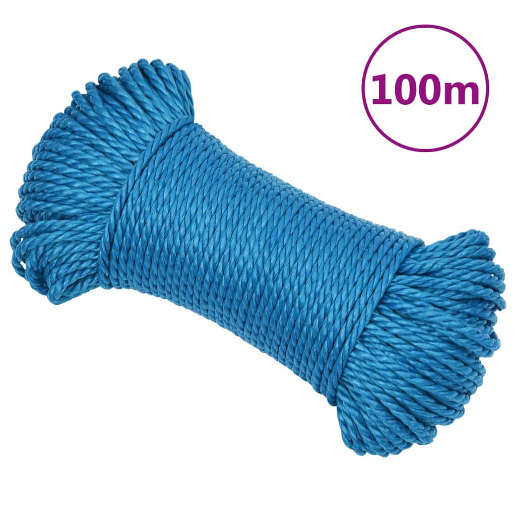 Fil en nylon tressé bleu 0,8 mm pour 100m