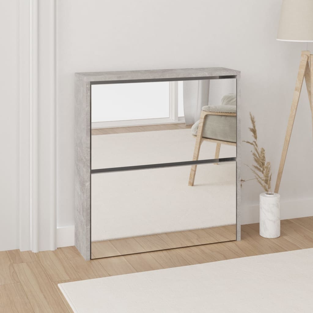 Mueble zapatero 3 compartimentos madera cristal laminado