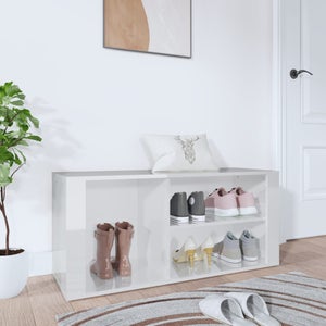 Maison Exclusive Mueble zapatero de tela con funda gris 57x29x162 cm
