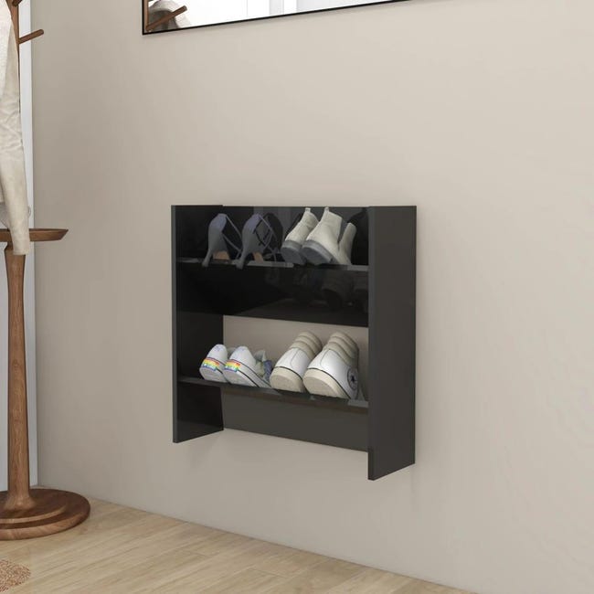 Scarpiera in compensato nero 40x36x105 cm | Leroy Merlin Scarpiera in compensato nero 40x36x105 cm | Leroy Merlin