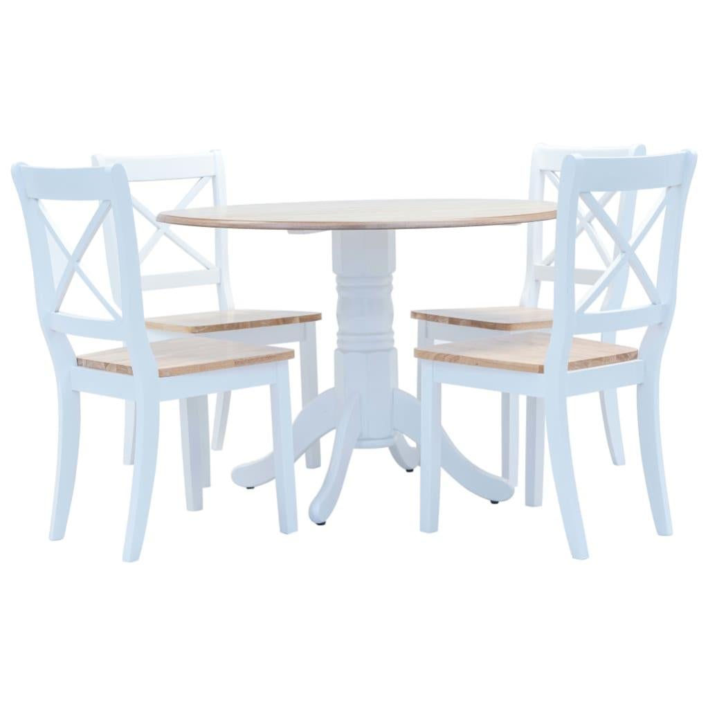 Sedie da Pranzo 2 pz Grigio Chiaro Tessuto e Massello di Rovere vidaXL