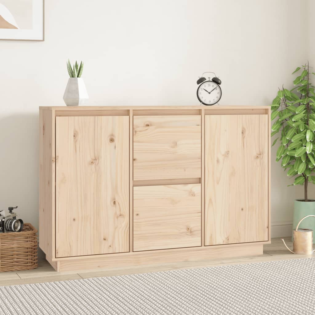 Maison Exclusive Aparador madera maciza de pino blanco 111x34x75 cm