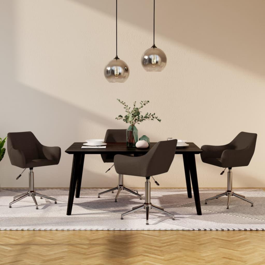 Set di 4 sedie da pranzo Flieks in velluto beige