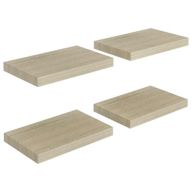Estantes flotantes de madera maciza / Fácil de instalar / Estantes