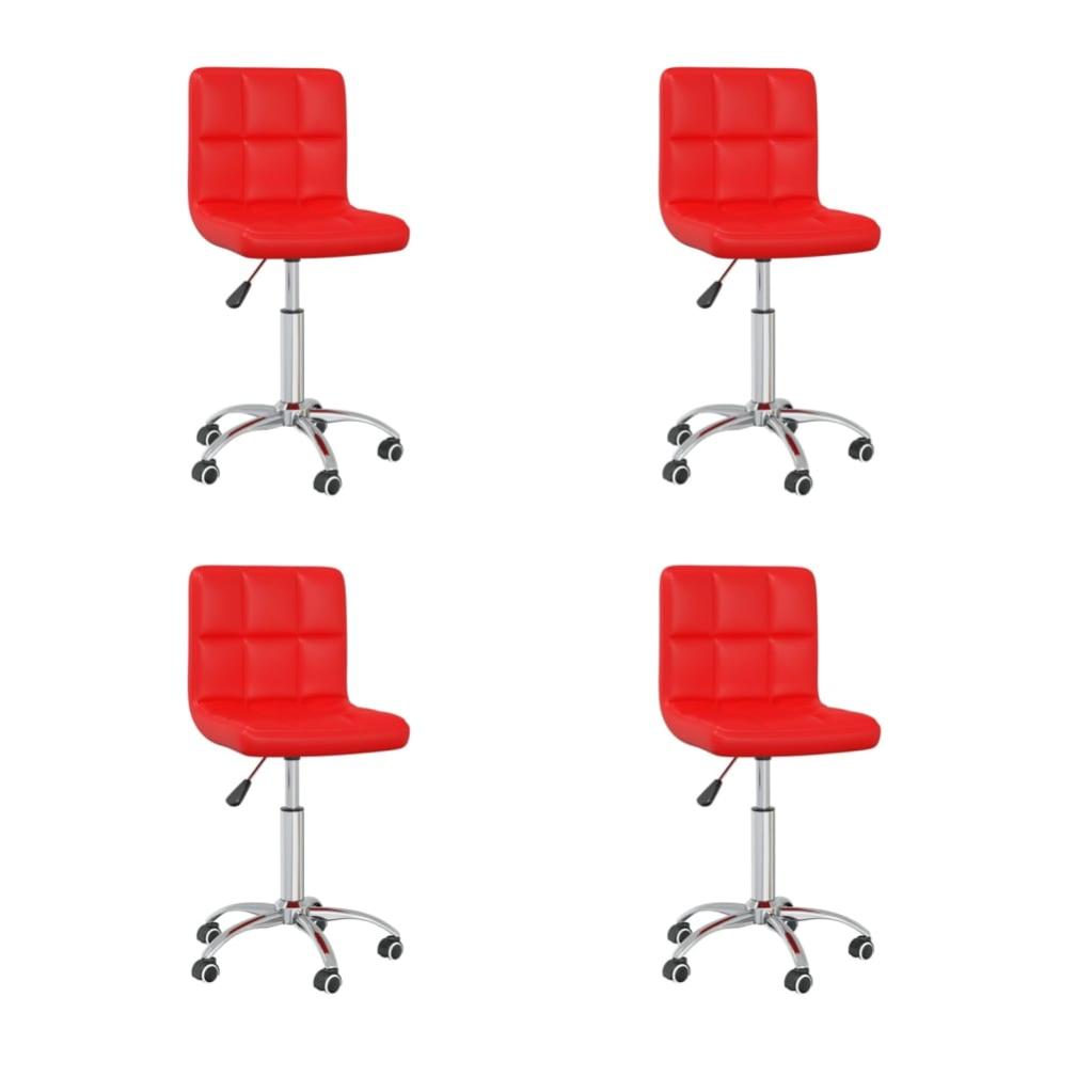 Set Di 4 Sedie Da Pranzo Girevoli A 360°, Braccioli, Velluto Beige Metallo 54x52x72 Cm