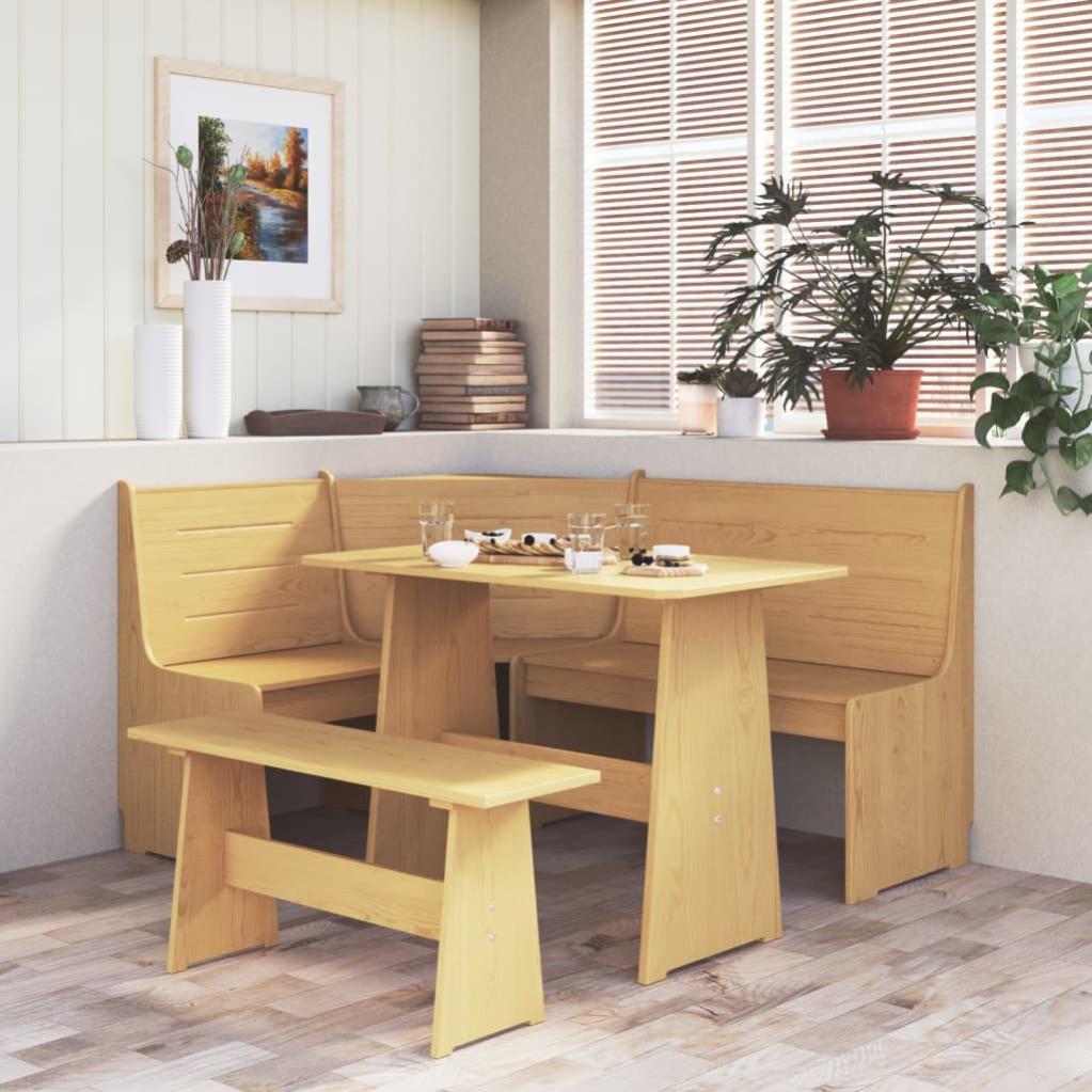 Roundhill Furniture Hendley - Set Di 2 Utensili Da Cucina In Legno Massello, Colore Marrone Chiaro - 2