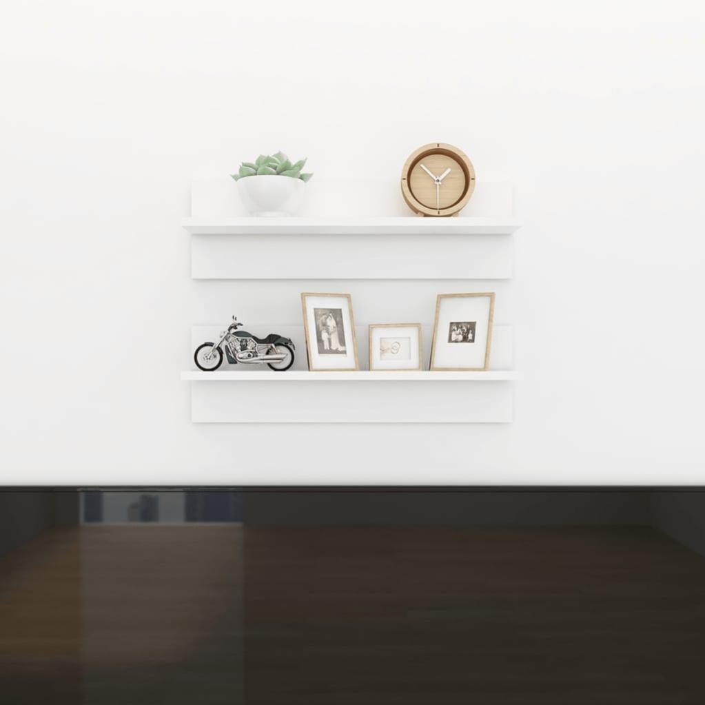 Maison Exclusive - Mensole a Muro 2 pz Nere 23x23,5x3,8 cm in MDF | Leroy Merlin