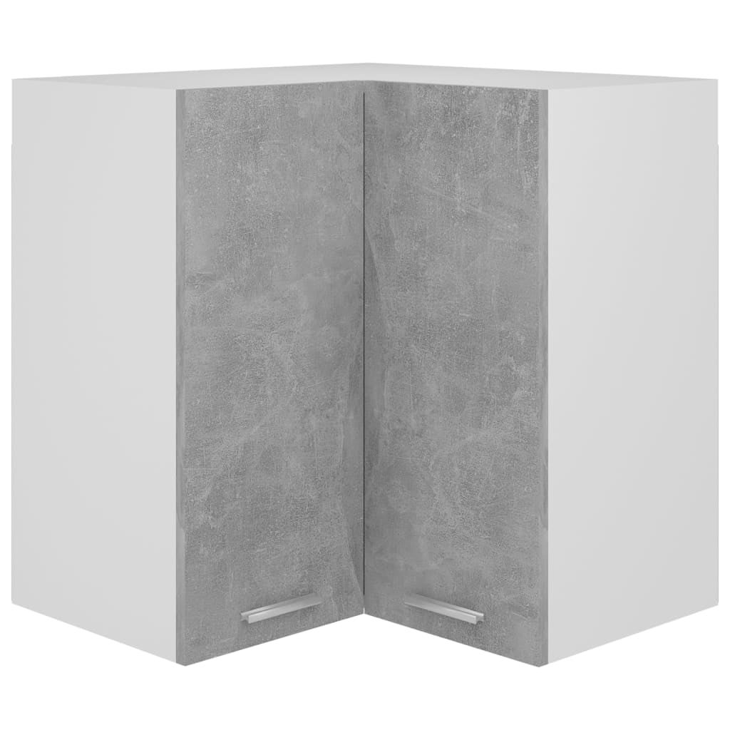 Maison Exclusive - Scaffale Angolare Parete Grigio Cemento 40x40x50 cm  Truciolato