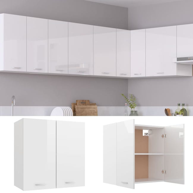 Armario almacenaje de cocina 1 puerta AVA. Armario multiusos en blanco con  3 estantes. 180x37x34,4 cm