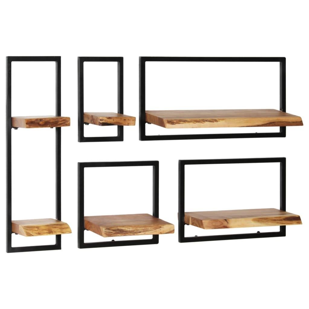 VidaXL Divano In Legno - Set Divani Da Giardino 5 Pz Con Cuscini Grigi Massello Di Pino 93533031