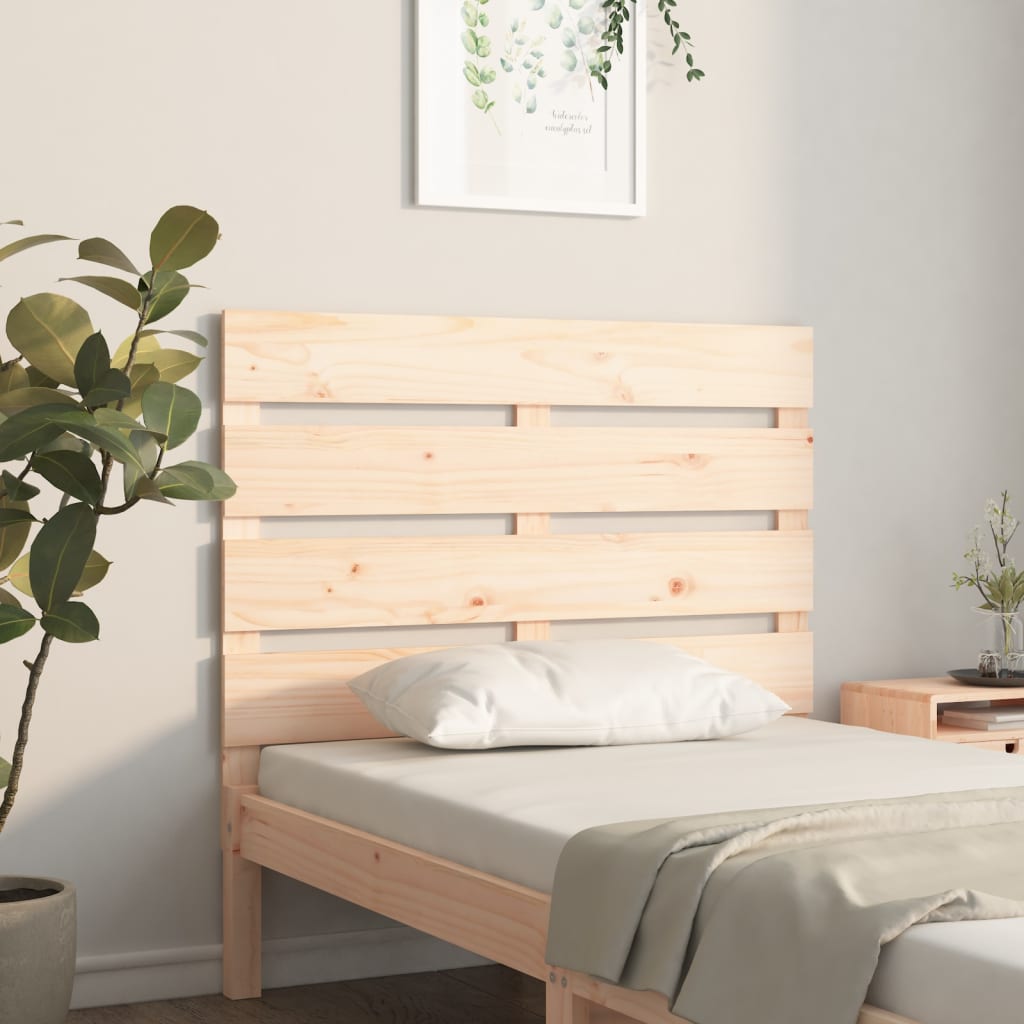 Cabecero de cama madera maciza de pino gris 80,5x4x100 cm - referencia  Mqm-818067
