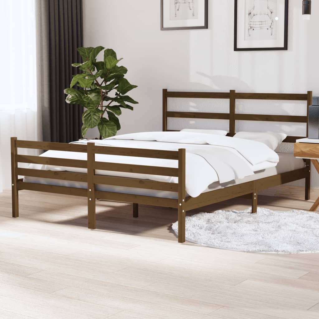Maison Exclusive Estructura de cama madera maciza de pino 150x200
