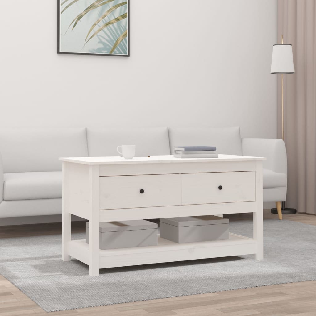 Maison Exclusive - Tavolino da Salotto Bianco 102x55x45 cm Legno