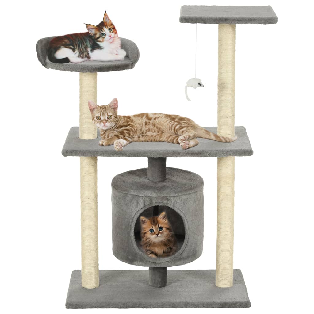 Maison Exclusive - Arbre à chat avec griffoirs en sisal 95 cm Gris