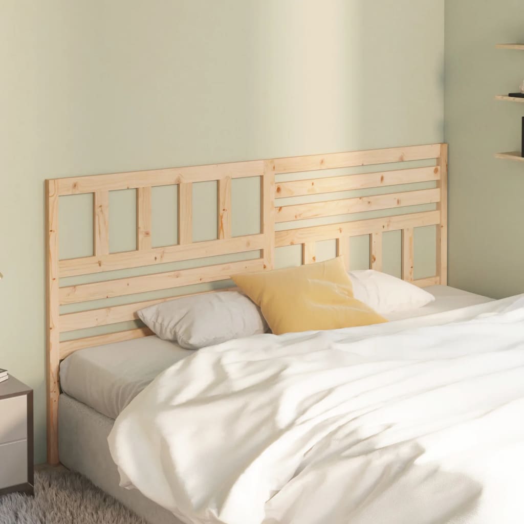 Cabecero de cama madera maciza de pino blanco 186x4x100 cm