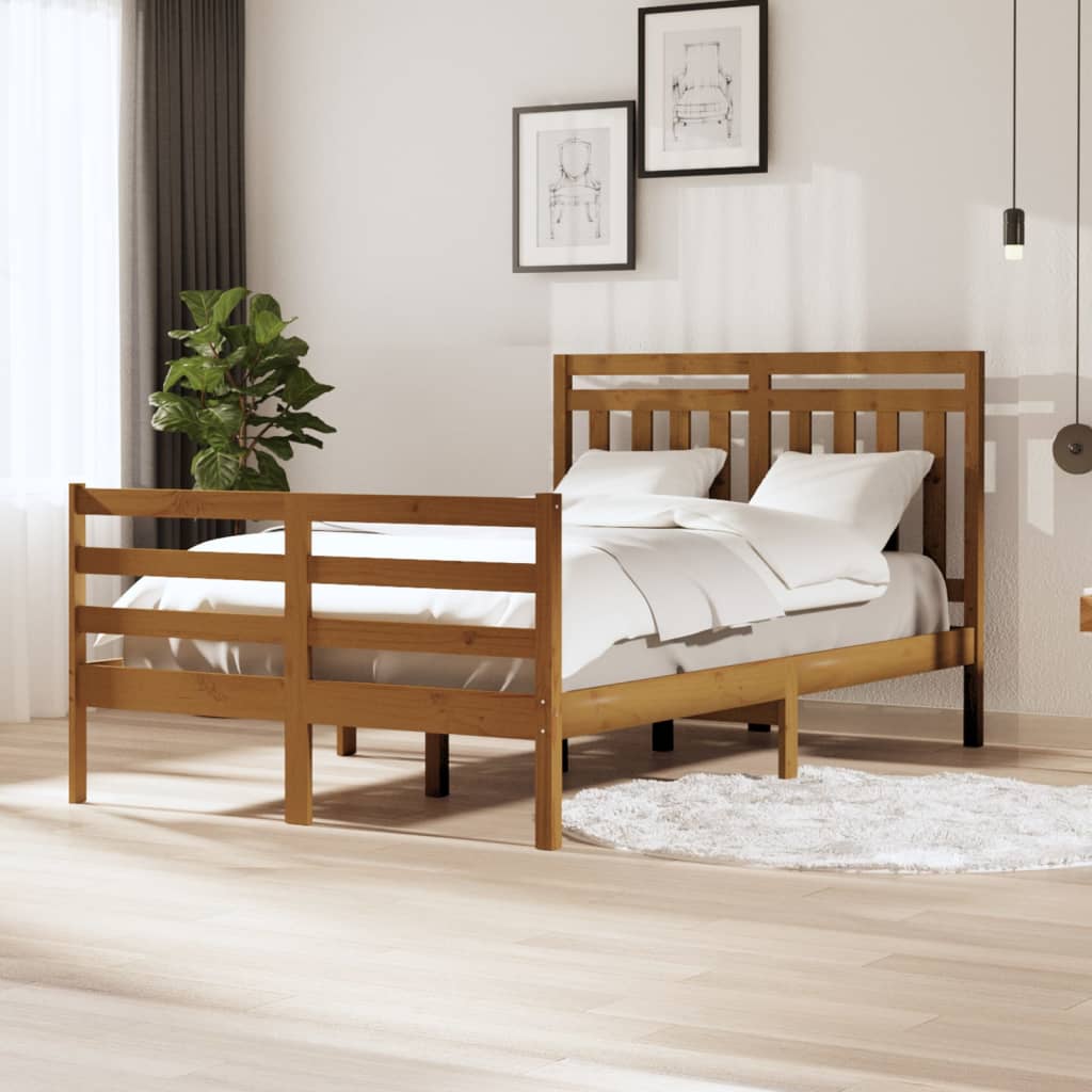 Maison Exclusive Estructura de cama madera maciza de pino doble