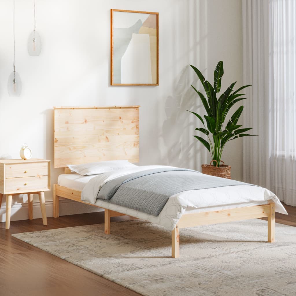 Cadre de lit lit gigogne 90x200 avec tiroirs en pin massif, lit d