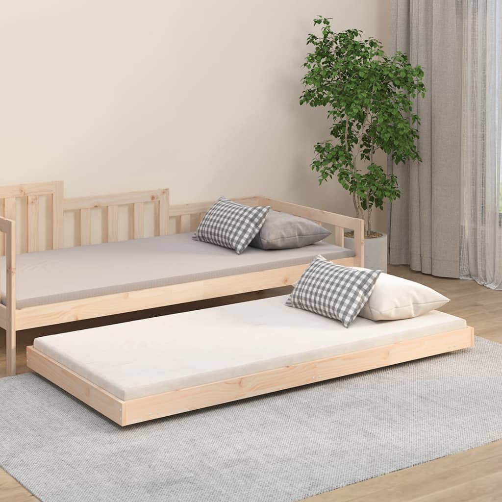 Maison Exclusive Estructura de cama madera maciza 90x190 cm