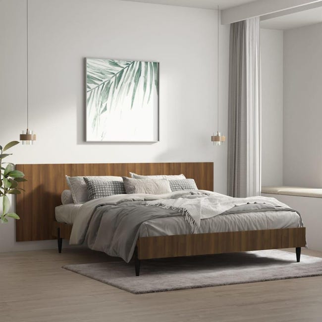 Letto Rovere Maison Exclusive - Testiera Letto Rovere Marrone 240x1,5x80 cm Legno ...