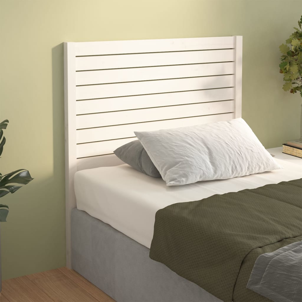 Maison Exclusive Cabecero de cama madera maciza de pino blanco 140,5x4x100  cm