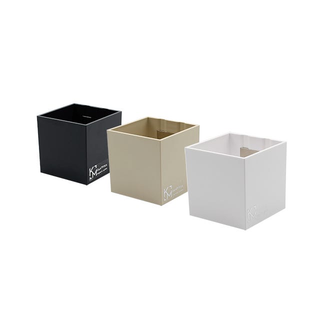 KalaMitica - 3 Cubes Magnétiques - Accessoires de Rangement pour Tableau  Magnétique, Cache-Pot avec Aimant pour Pots de 6 cm – Noir, Ivoire, Blanc