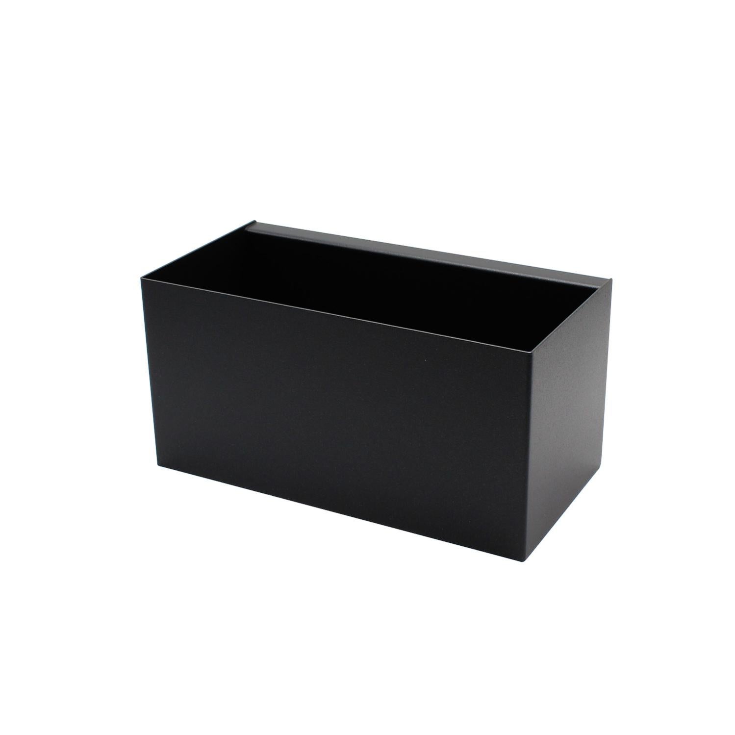 KalaMitica – Contenitore Magnetico In Acciaio, Complemento D’Arredo Design Per Pareti Magnetiche Color Antracite 25 X 12 5 X 12 5 Cm 88209085