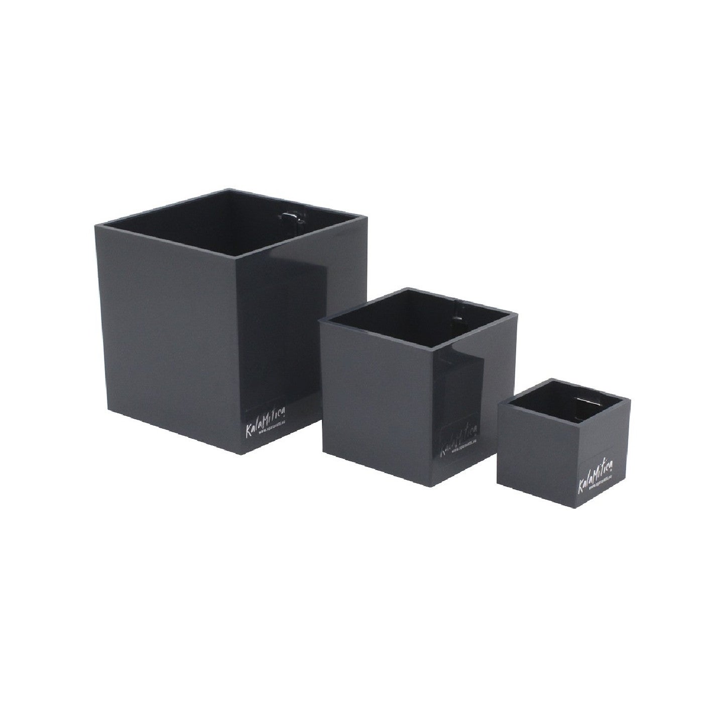 KalaMitica - 3 Cubes Magnétiques - Accessoires de Rangement pour Tableau  Magnétique, Cache-Pot avec Aimant pour Pots de 6 cm – Blanc, Rouge, Plomb